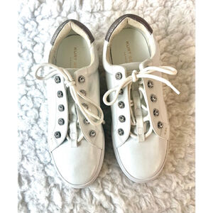 Kurt Geiger London Liviah trainer white leather platform sneaker sz 40.5/9.5